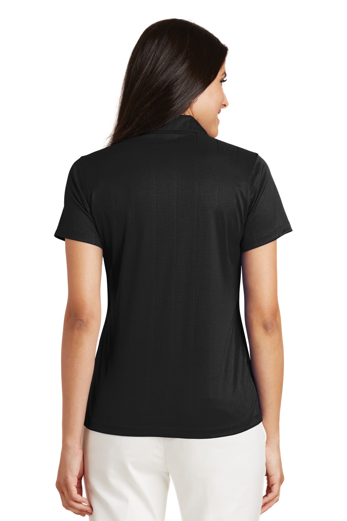 Port Authority Women's Performance Fine Jacquard Polo. L528 - Image 2