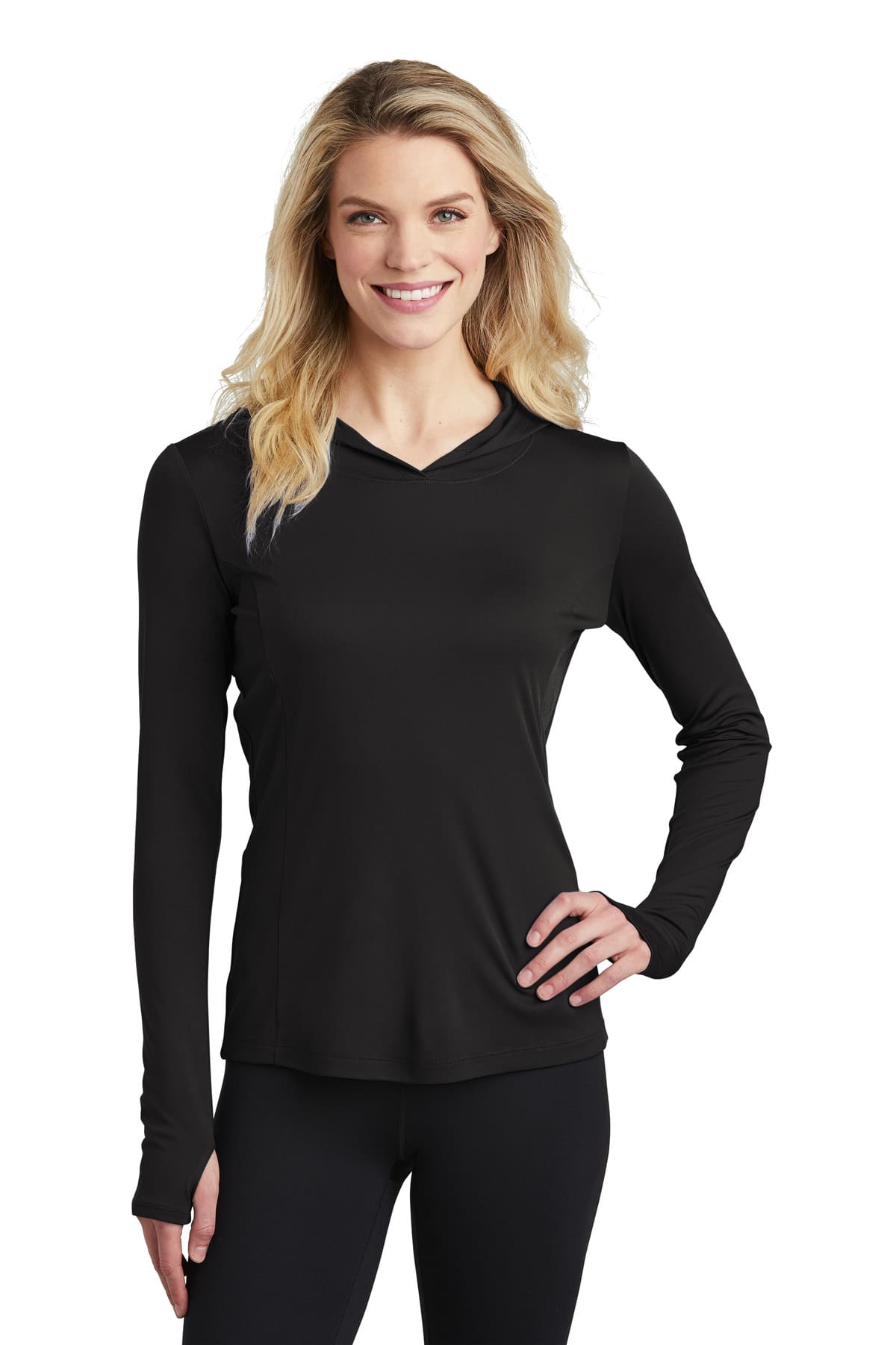 Sport-Tek Women's PosiCharge Competitor Hooded Pullover. LST358