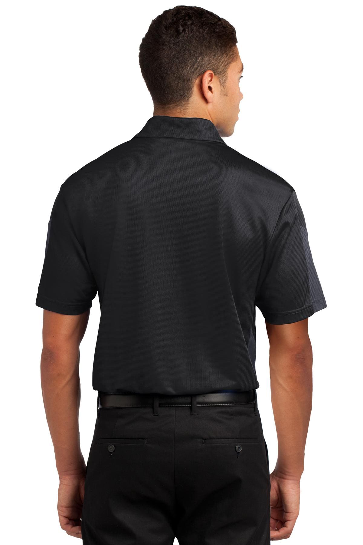 Sport-Tek PosiCharge Active Textured Colorblock Polo. ST695 - Image 2
